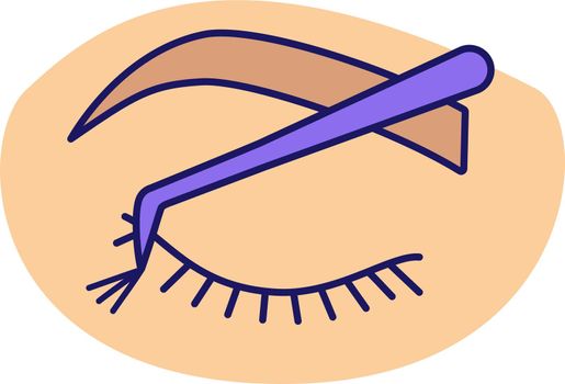 Cluster lash extension color icon