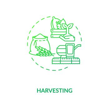 Harvesting concept icon