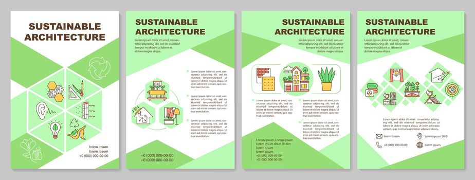 Sustainable architecture brochure template
