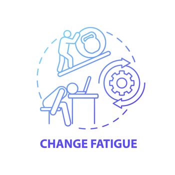 Change fatigue concept icon
