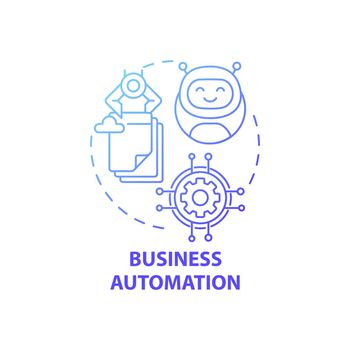 Business automation concept icon