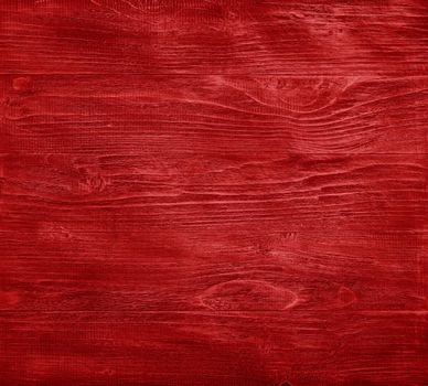 Red painted wooden planks background