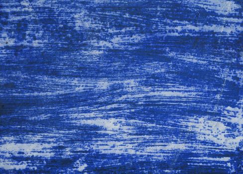 Grunge blue painted metal background texture