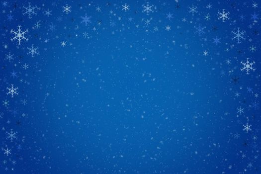 Abstract blue Christmas winter background