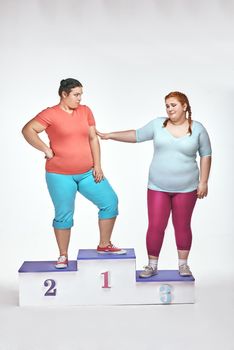 Overweight women are arguing for a winner's pedestal