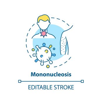 Mononucleosis concept icon