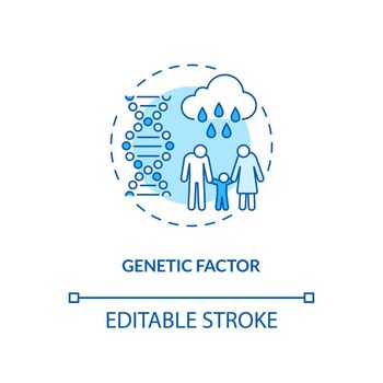 Genetic factor concept icon