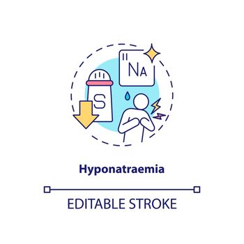 Hyponatraemia concept icon