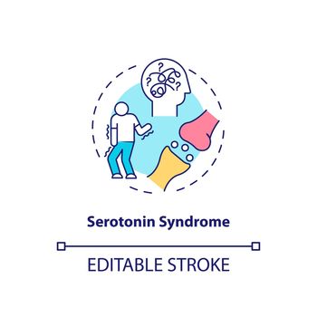 Serotonin syndrome concept icon