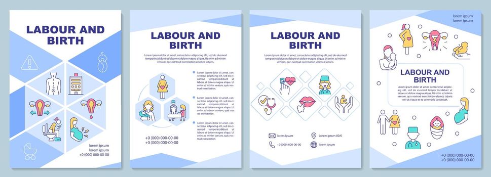 Labour and birth brochure template