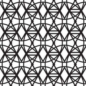 Seamless lattice pattern background in arabic style. Arabesque.