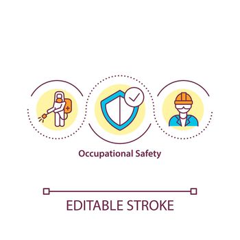 Occupational safety concept icon