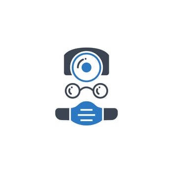 Doctor related vector glyph icon.