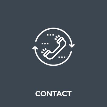 Contact Icon Vector.