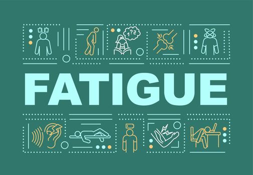 Fatigue word concepts banner