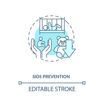 SIDS prevention concept icon