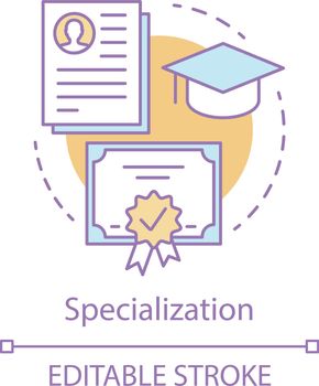 Specialization concept icon