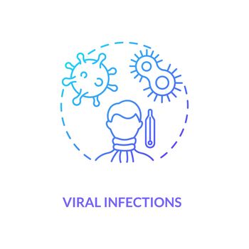 Viral infections concept icon