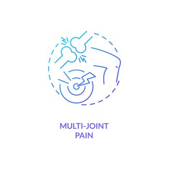 Multi-joint pain concept icon