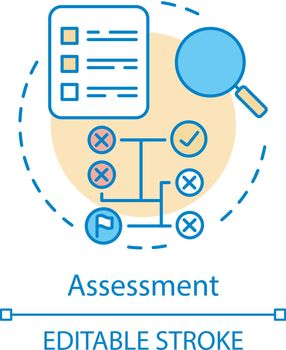 Assessment concept icon
