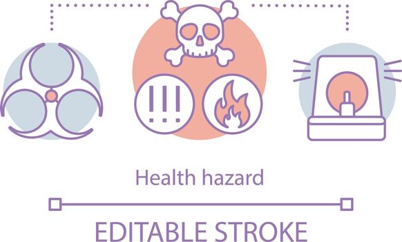 Health hazard concept icon