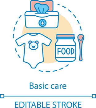 Basic child care concept icon