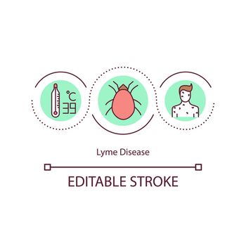 Lyme disease concept icon