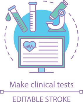 Clinical tests concept icon