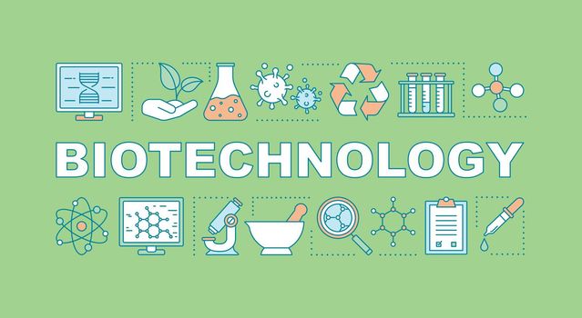 Biotechnology word concepts banner