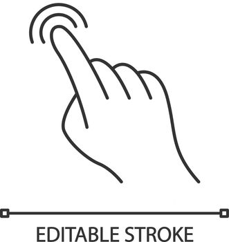 Touchscreen gesture linear icon