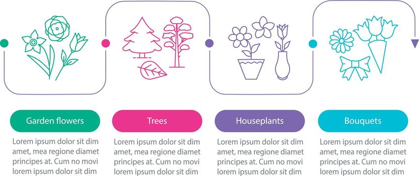 Flora vector infographic template