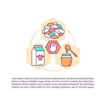 Baby diet concept icon with text