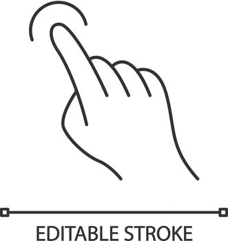 Touchscreen gesture linear icon