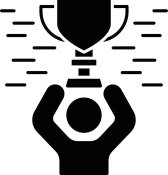 Tournament winning glyph icon