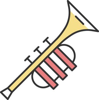 Trumpet color icon