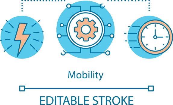 Mobility technologies concept icon