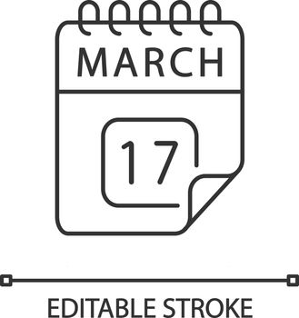 March 17 linear icon