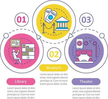 Entertainment and leisure vector infographic template