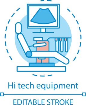 Hi tech medical equipment concept icon