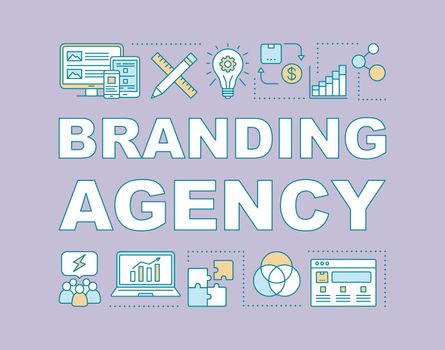 Branding agency word concepts banner