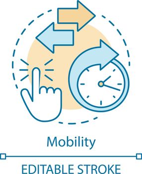 Mobility advantage concept icon