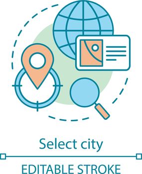 Select city concept icon