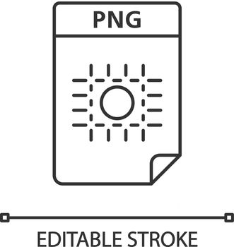 PNG file linear icon