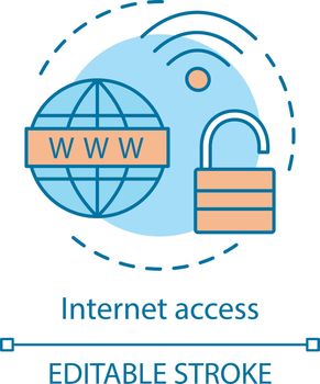 Internet access concept icon