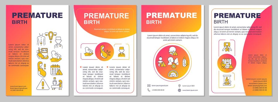 Preterm birth brochure template