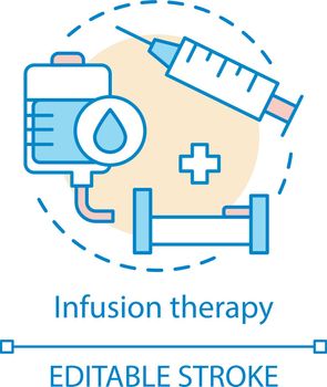 Infusion therapy concept icon