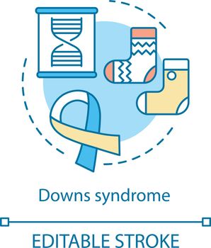 Down syndrome concept icon