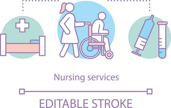 Nursing service concept icon