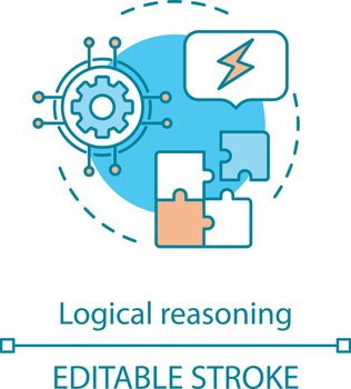 Logical reasoning concept icon