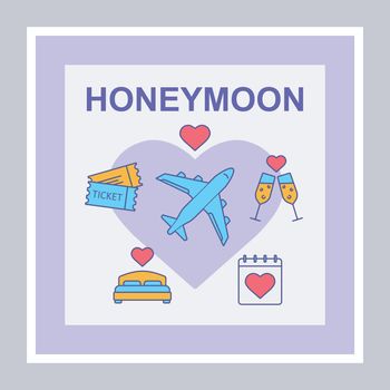 Honeymoon social media posts mockup